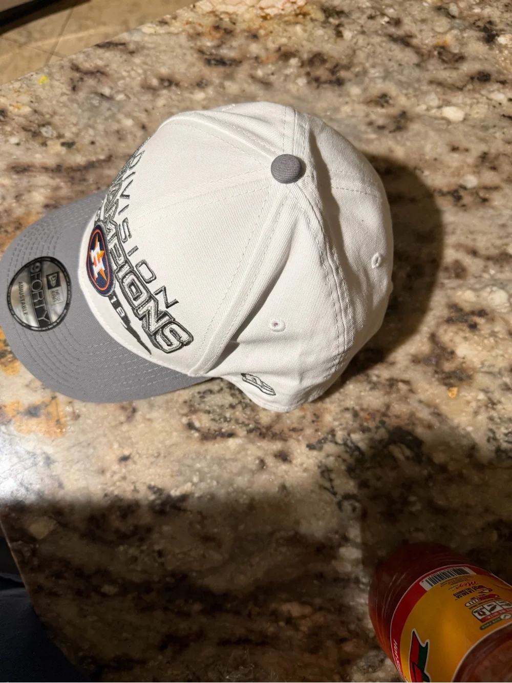 New Era White & Gray Houston Astros Division Champions 9FORTY Cap